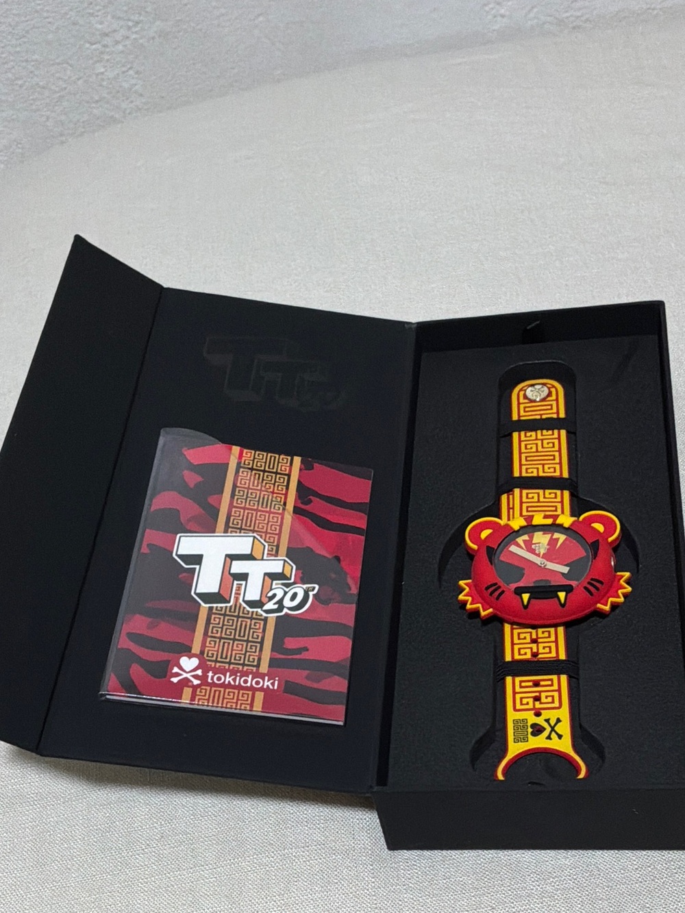 tokidoki Red & Yellow Tiger Character Strap Watch